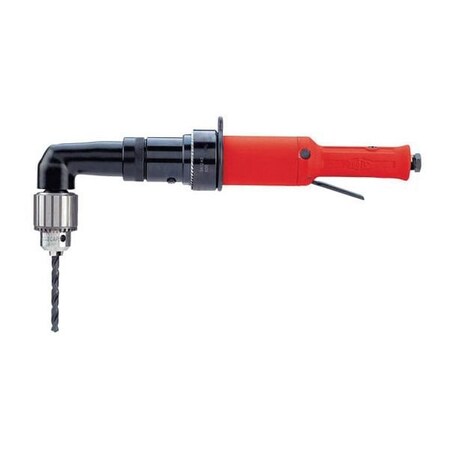 Sioux Tools Right Angle Drill, ToolKit Bare Tool, 12 Chuck, 3JawKey Chuck, 300 RPM, 08 hp, 90 PSI Air, 1 3A2140